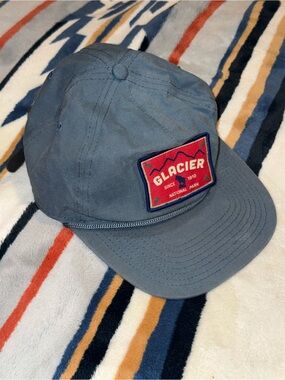 Ouray Glacier National Parn Blue Men's Outdoor Cap